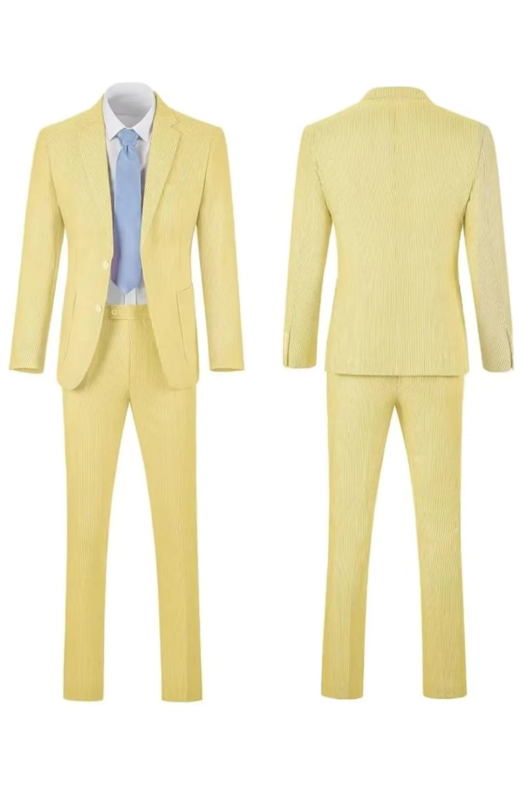 Striped Seersucker 2 Piece Suits