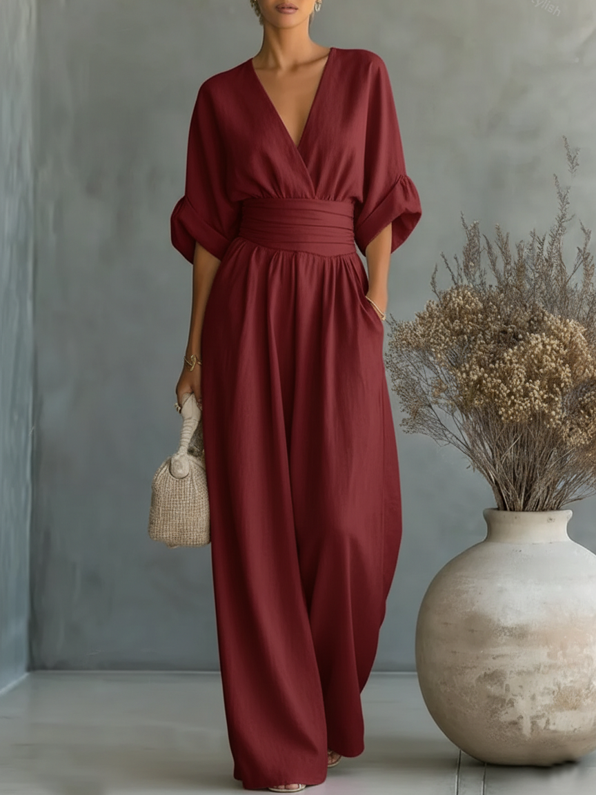 Elegant High-Waist Jumpsuit