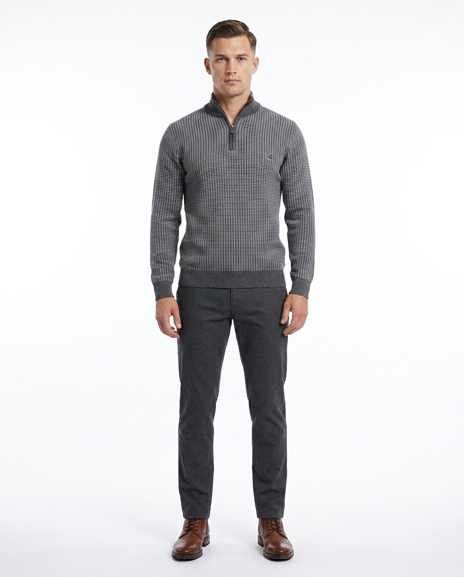Striped Texture Pullover