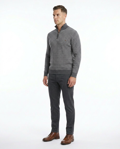 Striped Texture Pullover