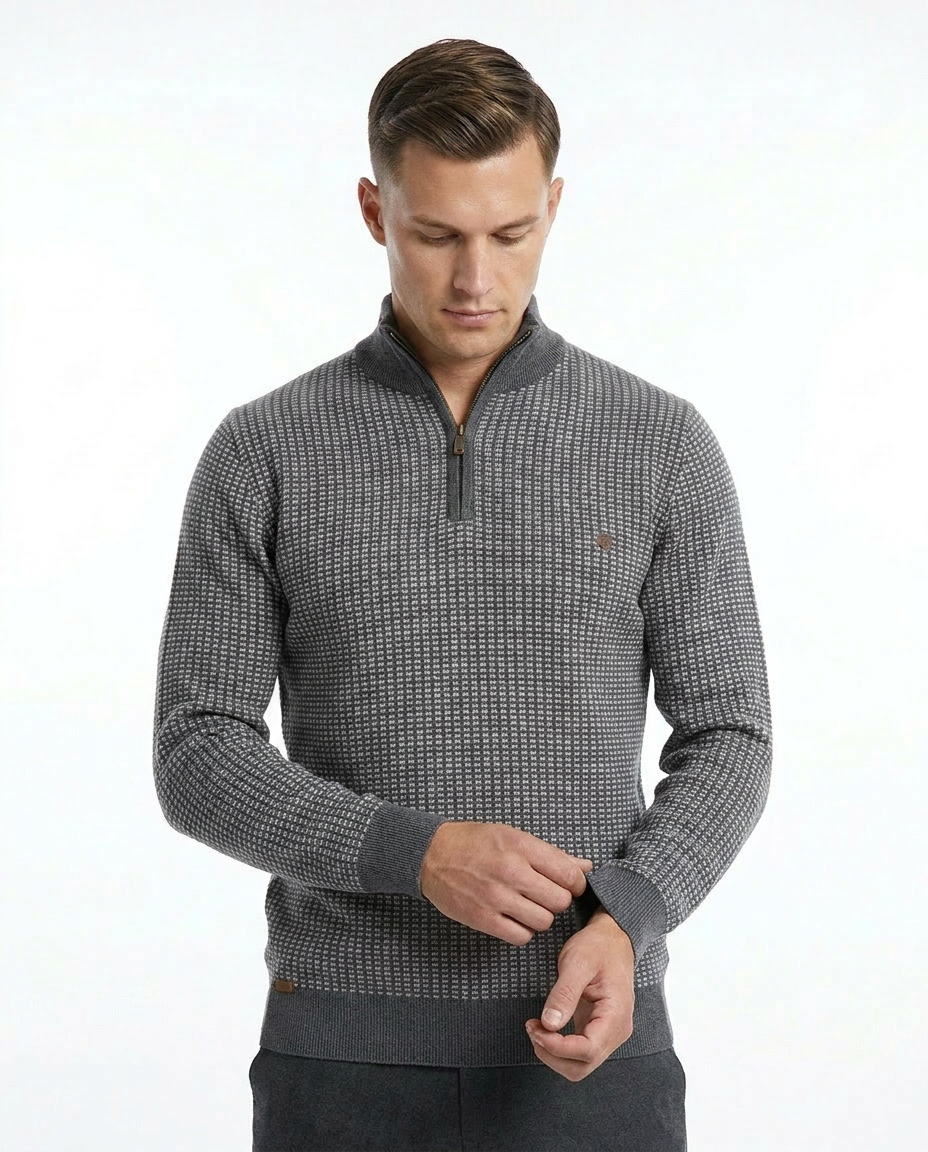 Striped Texture Pullover