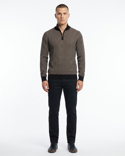 Striped Texture Pullover