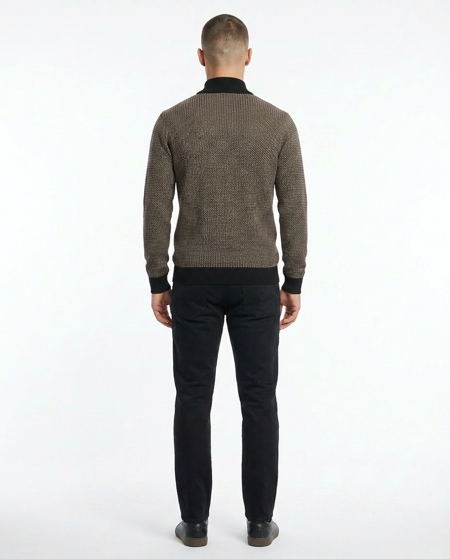 Striped Texture Pullover