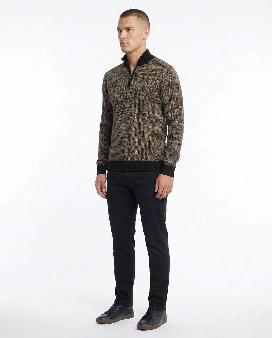 Striped Texture Pullover