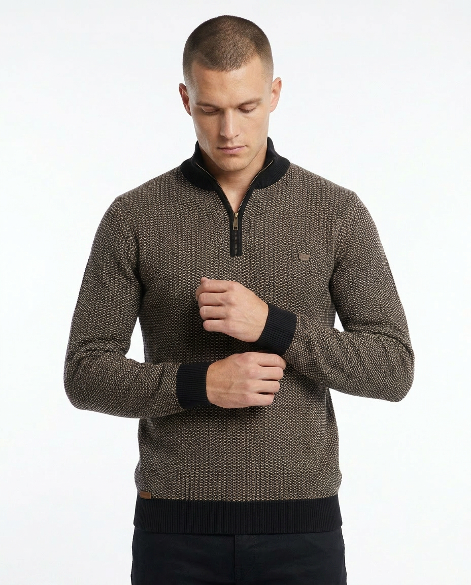Striped Texture Pullover