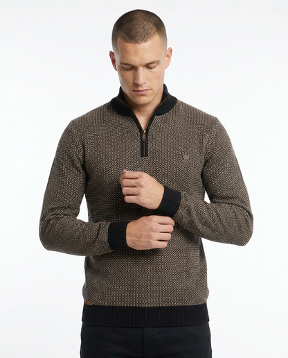 Striped Texture Pullover