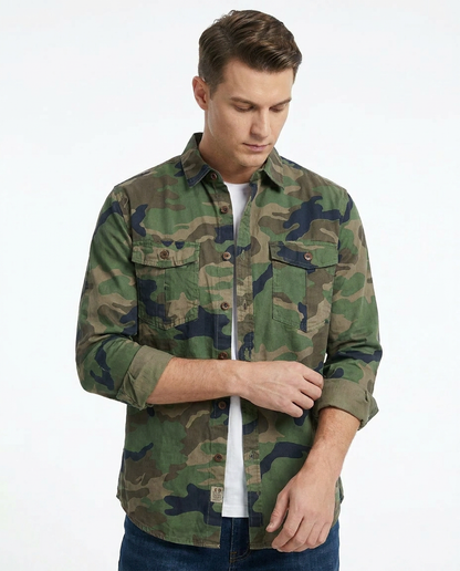 Camo Button Shirt