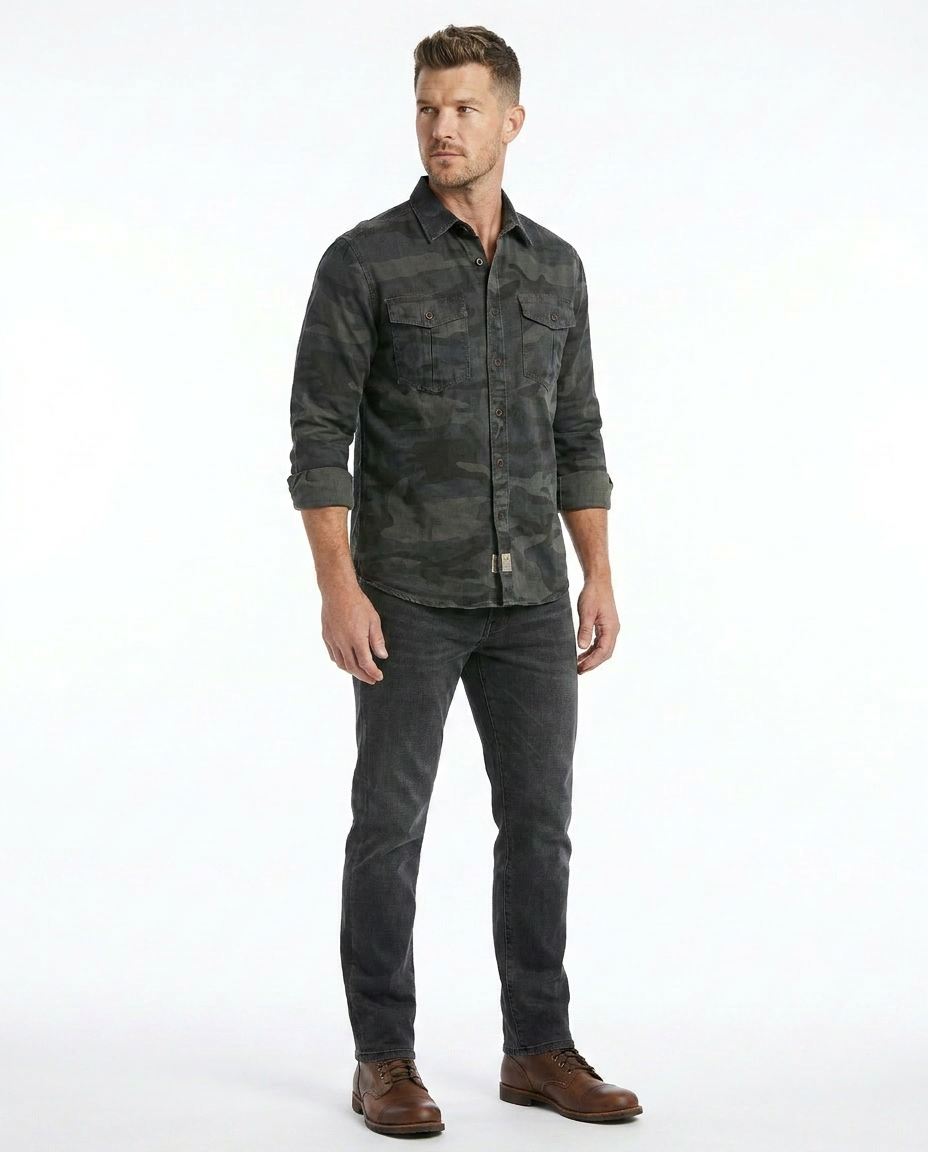Camo Button Shirt