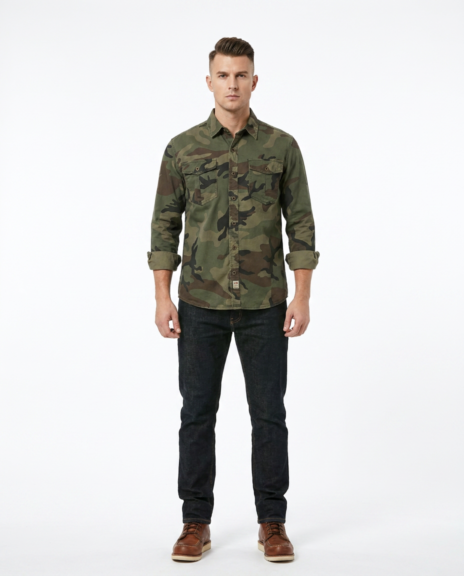 Camo Button Shirt