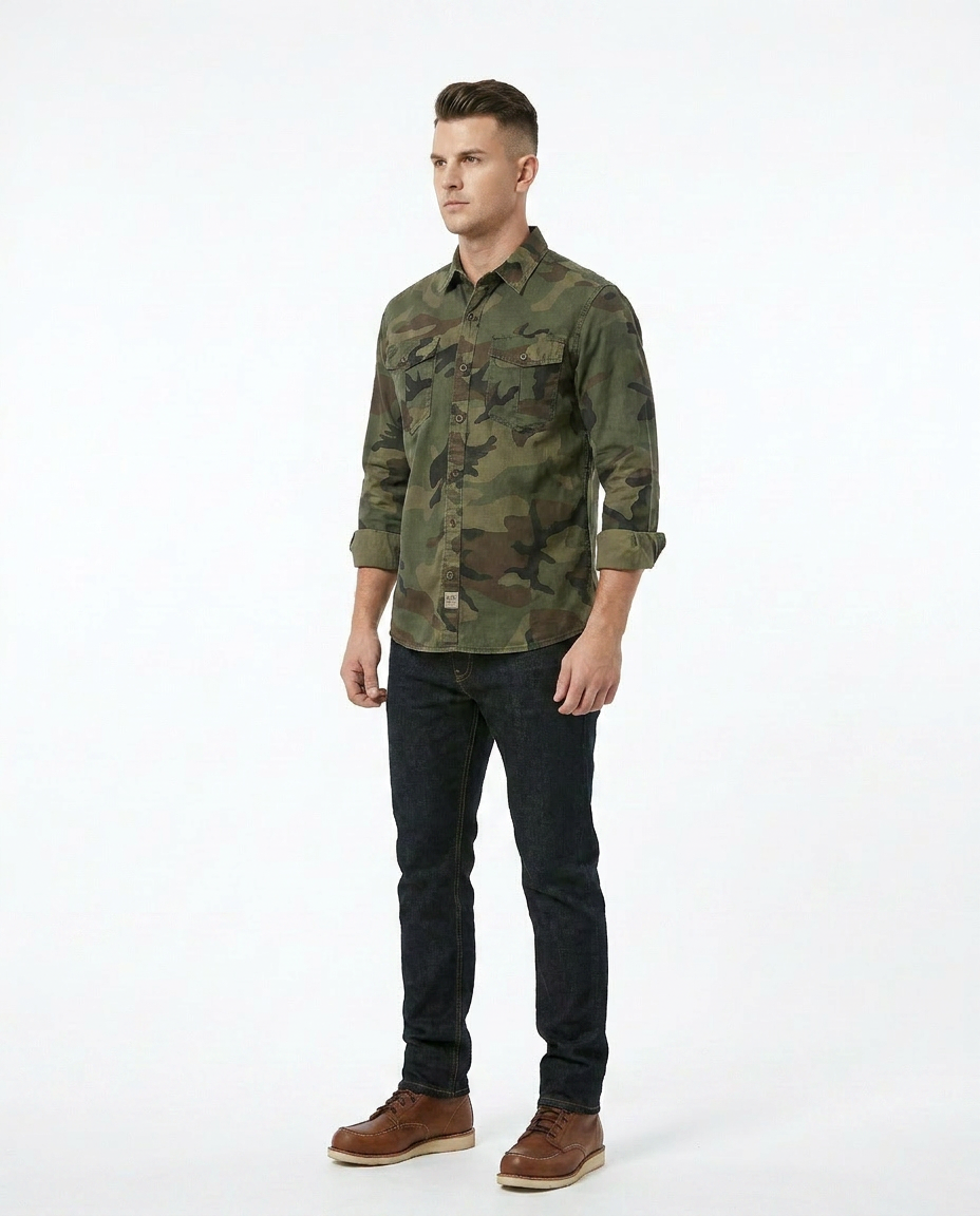 Camo Button Shirt