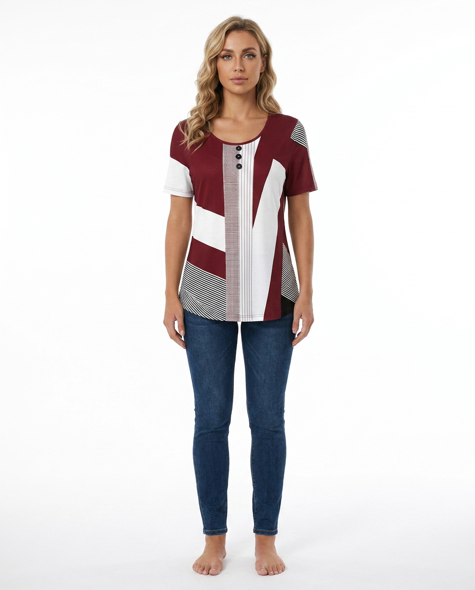 Block Striped T-Shirt