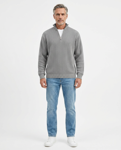 Stylish Quarter Zip Sweater