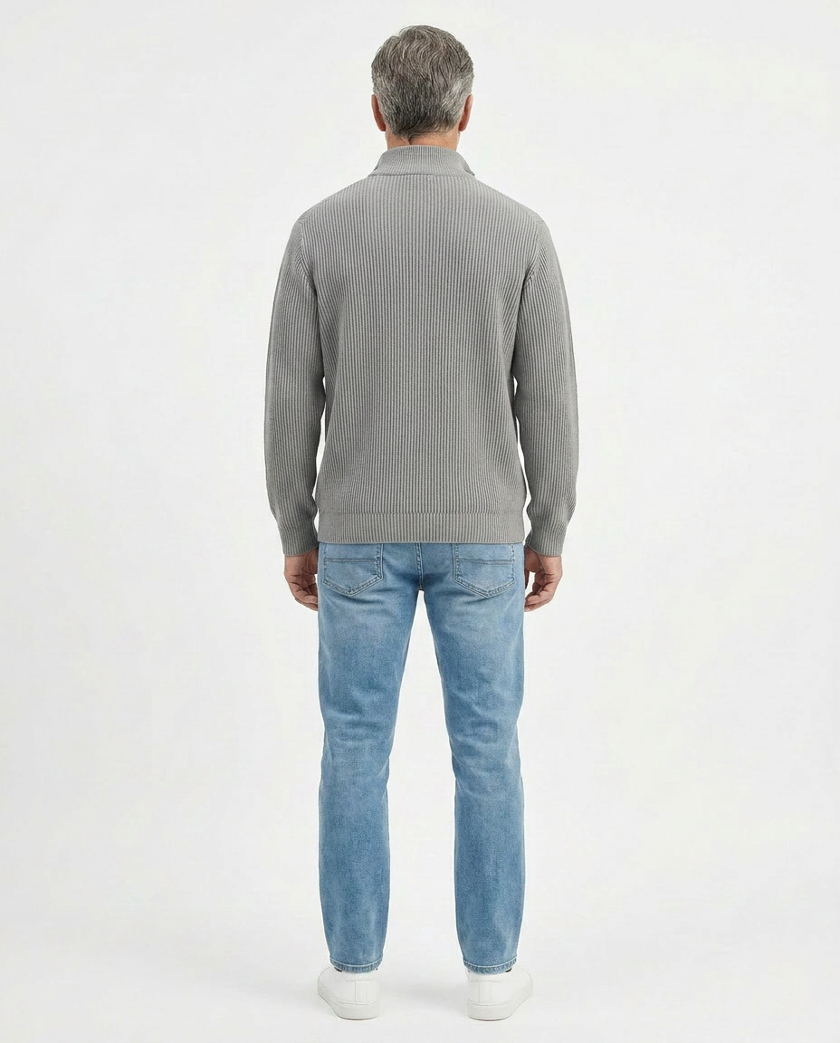 Stylish Quarter Zip Sweater