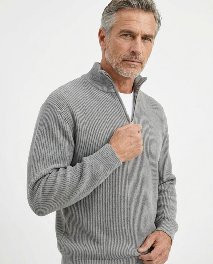 Stylish Quarter Zip Sweater