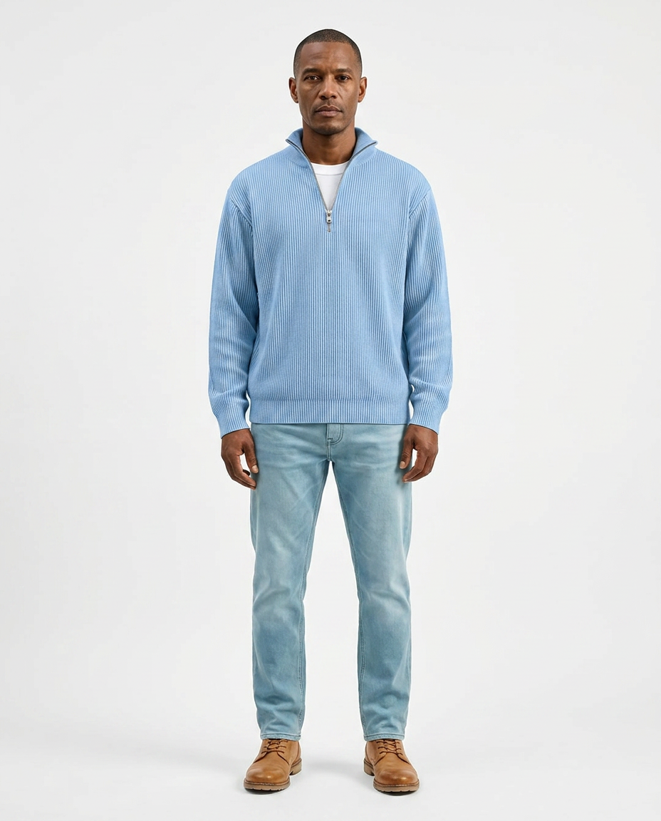 Stylish Quarter Zip Sweater