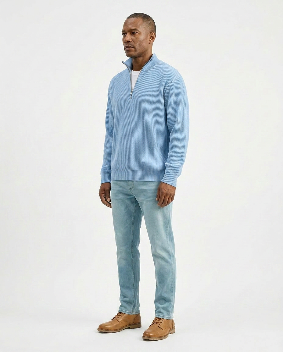 Stylish Quarter Zip Sweater