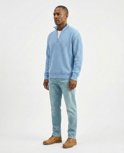 Stylish Quarter Zip Sweater