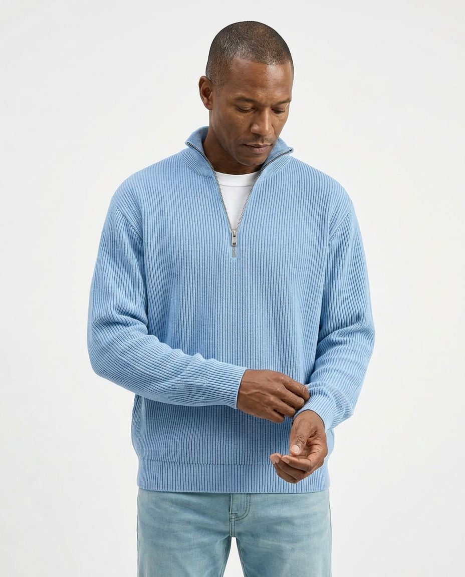 Stylish Quarter Zip Sweater
