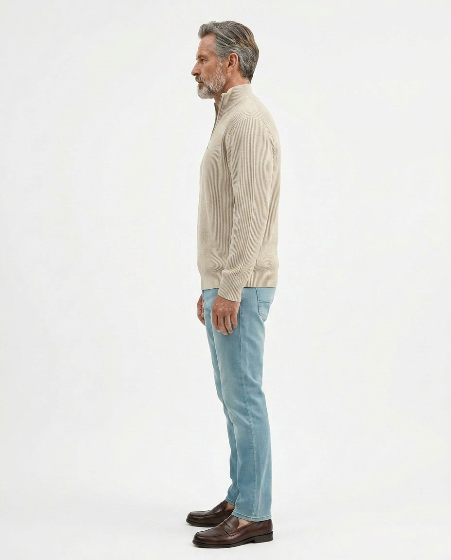 Stylish Quarter Zip Sweater