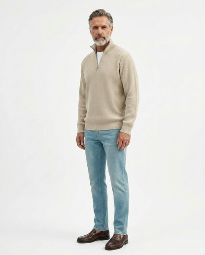Stylish Quarter Zip Sweater