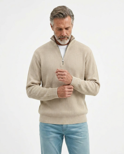 Stylish Quarter Zip Sweater