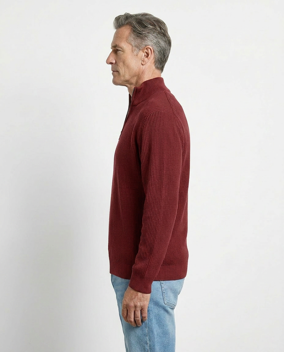 Stylish Quarter Zip Sweater