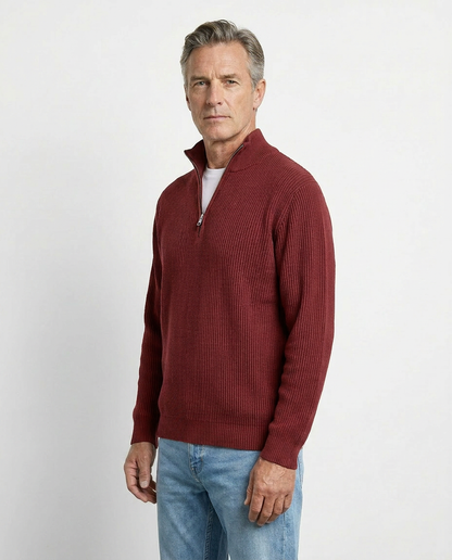 Stylish Quarter Zip Sweater