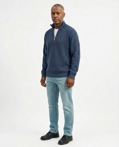 Stylish Quarter Zip Sweater