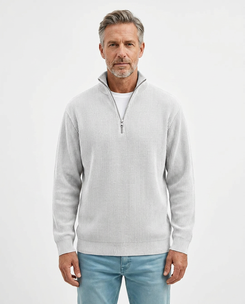 Stylish Quarter Zip Sweater