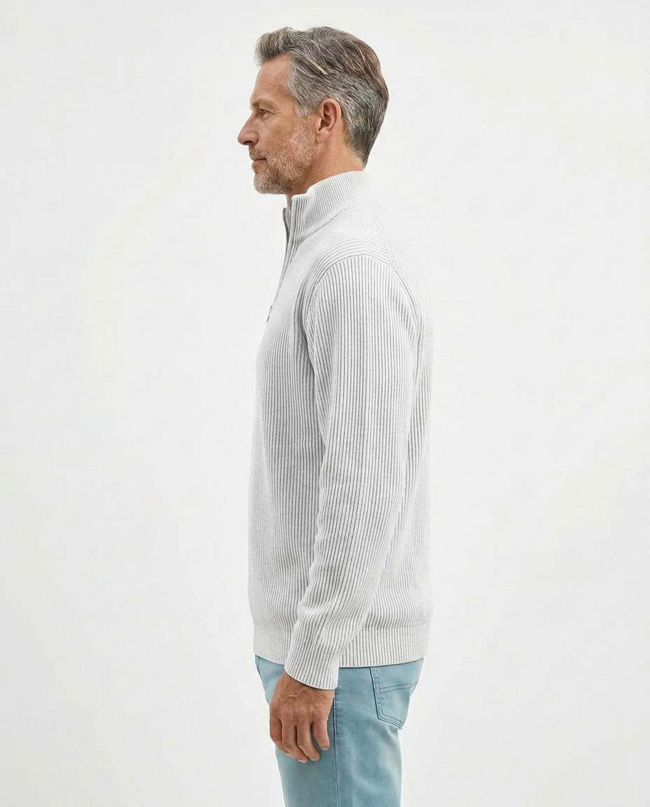 Stylish Quarter Zip Sweater