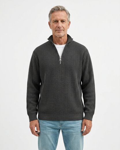 Stylish Quarter Zip Sweater