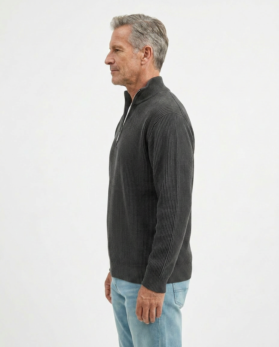 Stylish Quarter Zip Sweater