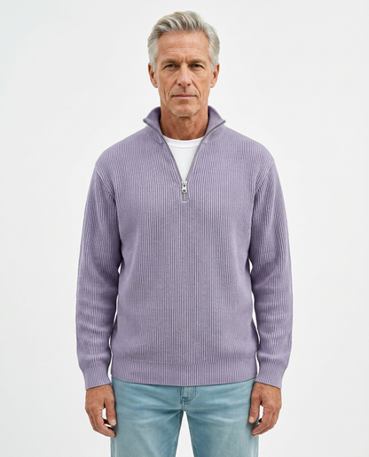 Stylish Quarter Zip Sweater