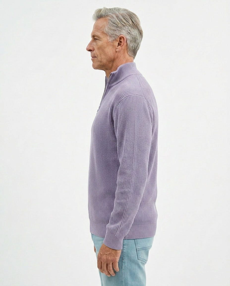 Stylish Quarter Zip Sweater