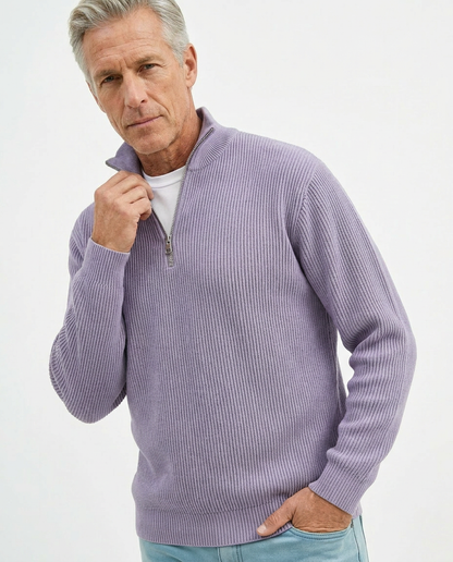 Stylish Quarter Zip Sweater