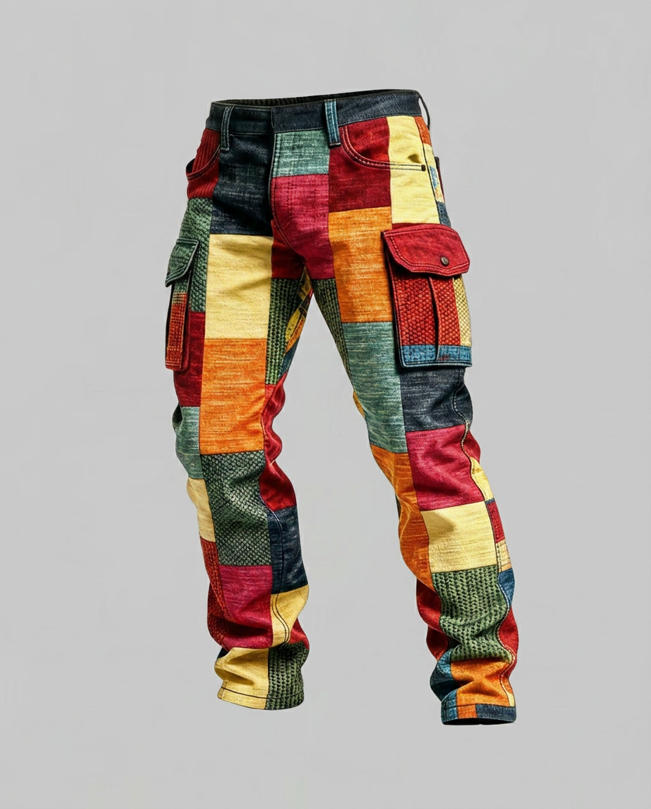 Evan | Men’s Patchwork Cargo Pants