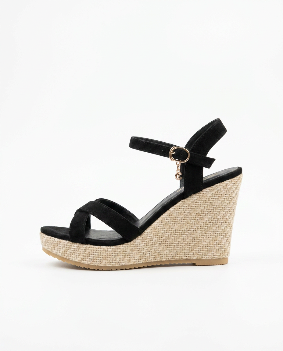 Crisscross Wedge Sandals
