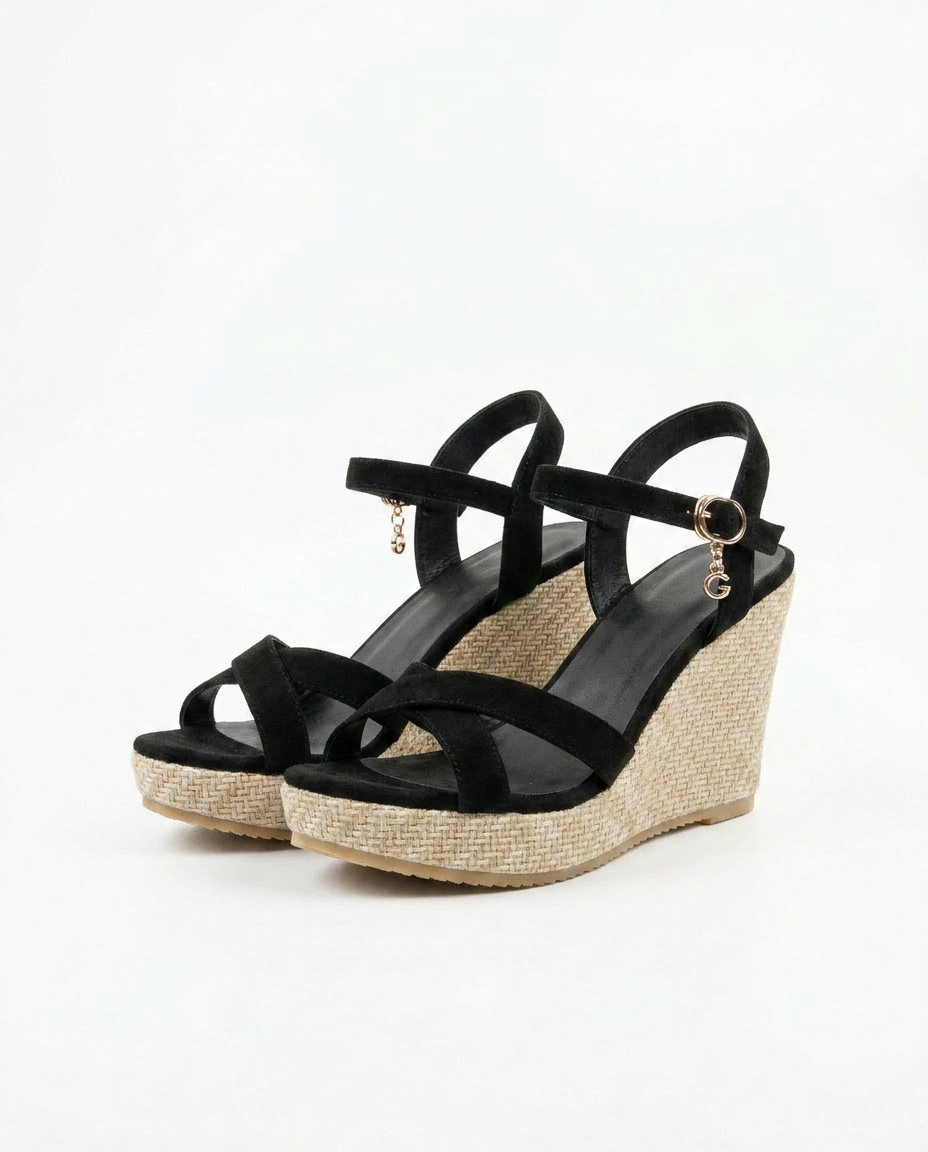Crisscross Wedge Sandals