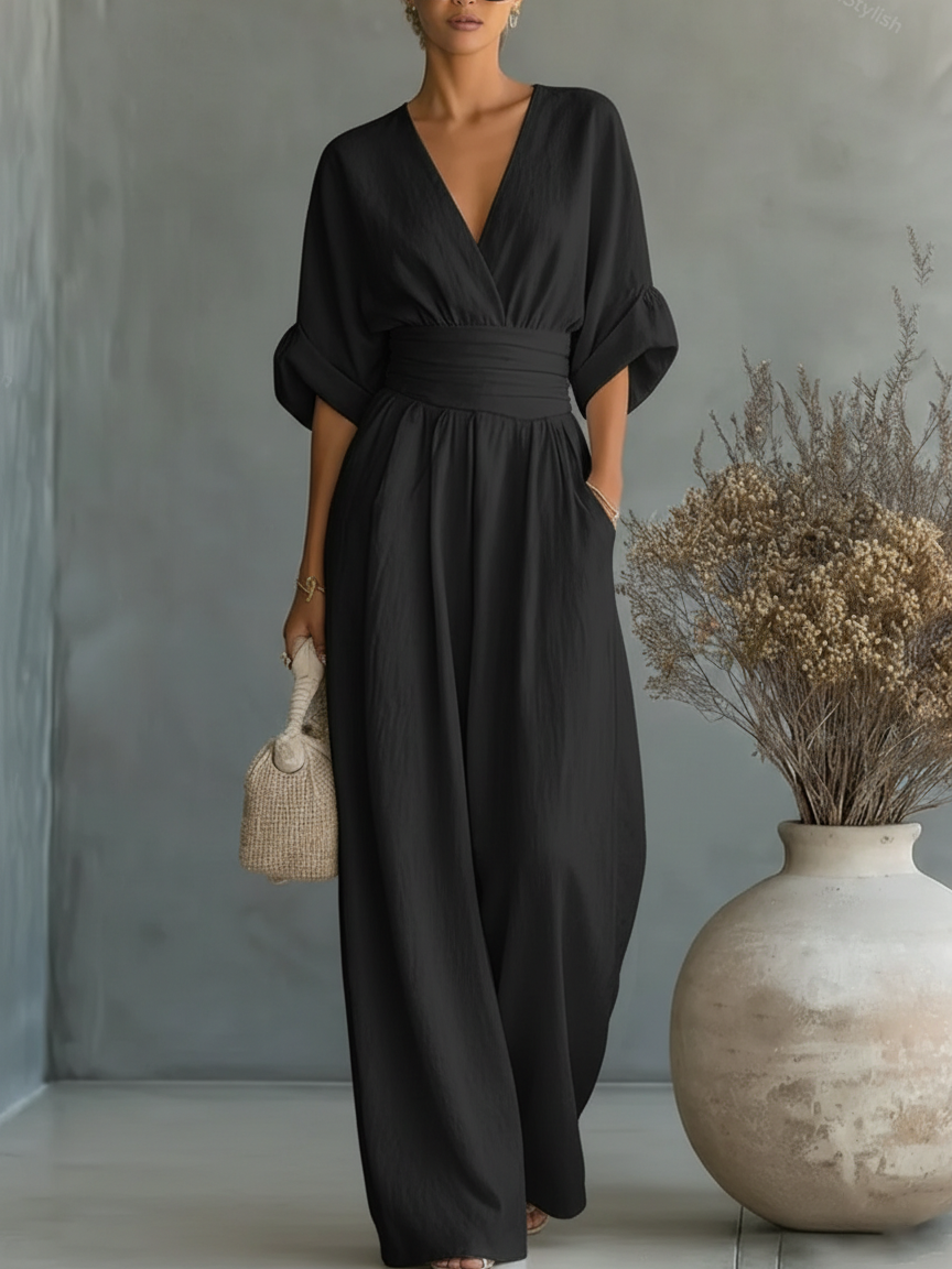 Elegant High-Waist Jumpsuit