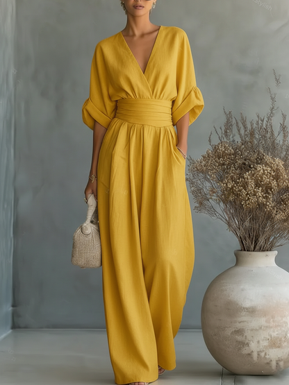 Elegant High-Waist Jumpsuit