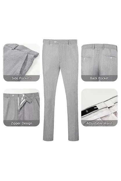Striped Seersucker 2 Piece Suits