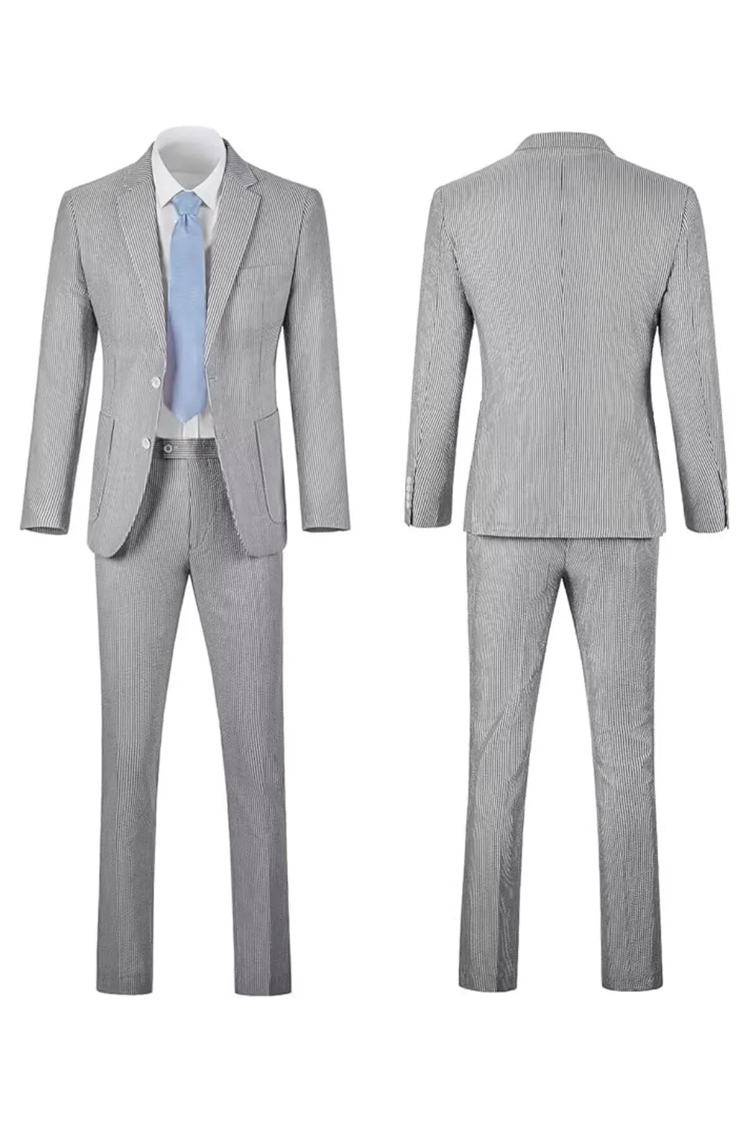 Striped Seersucker 2 Piece Suits