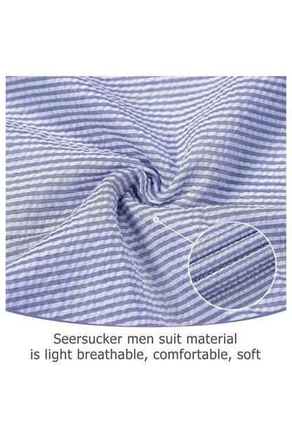 Striped Seersucker 2 Piece Suits