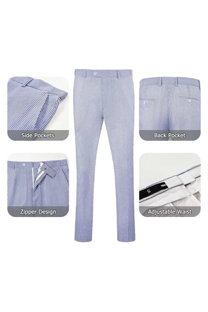 Striped Seersucker 2 Piece Suits
