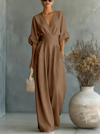 Elegant High-Waist Jumpsuit