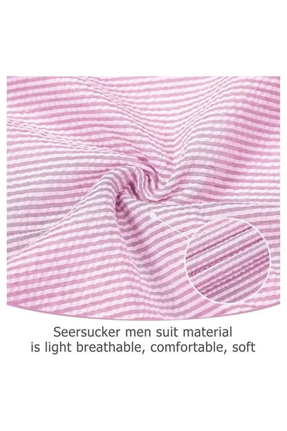 Striped Seersucker 2 Piece Suits