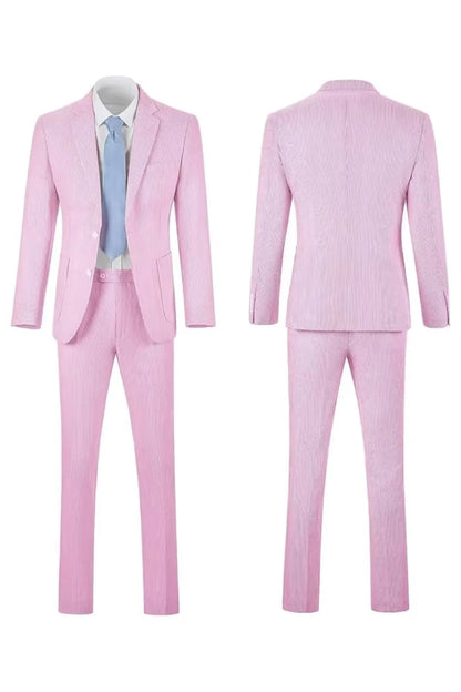 Striped Seersucker 2 Piece Suits