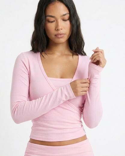 Wrap Top and Shorts Set