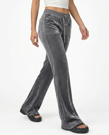 Velvet Flare Pants