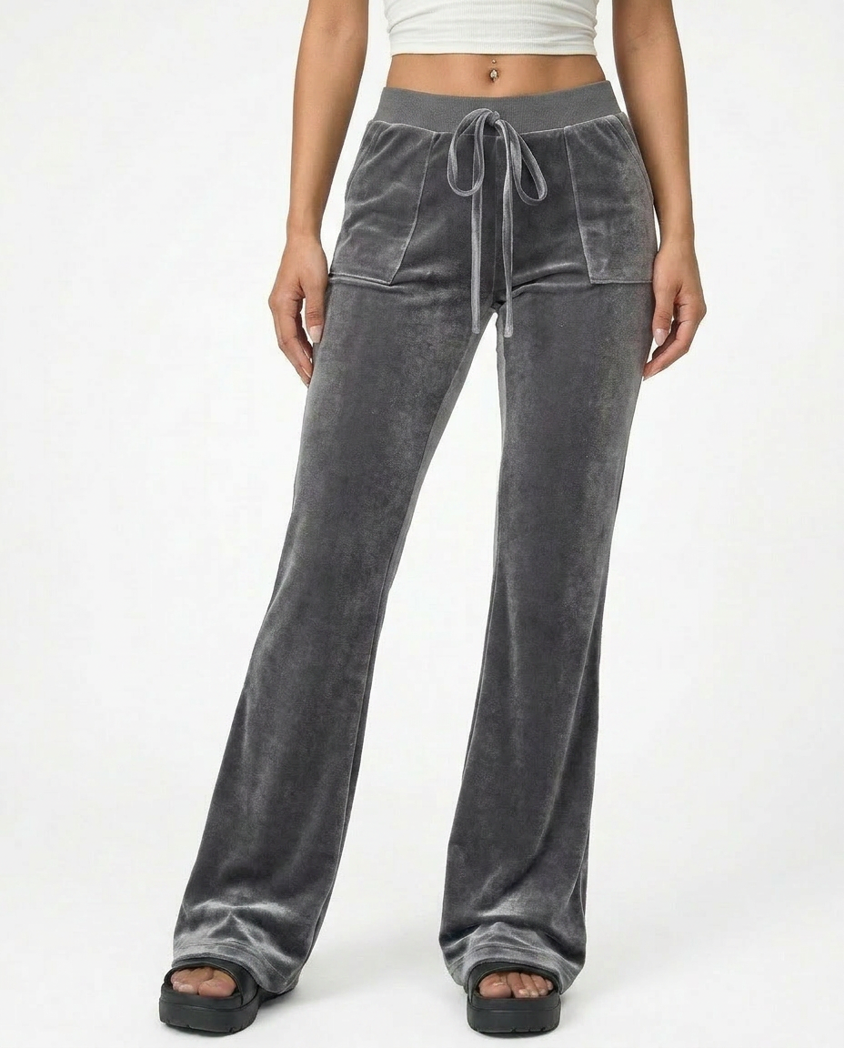 Velvet Flare Pants